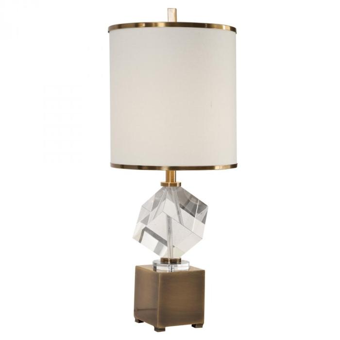 Uttermost  Cristino Crystal Cube Lamp 1