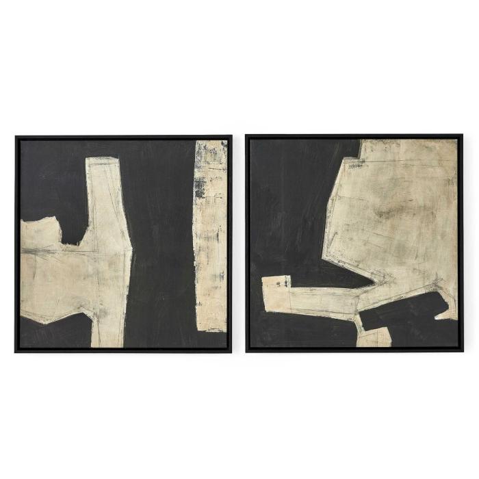 Black Label Transformation Framed Canvases, Set of 2 1