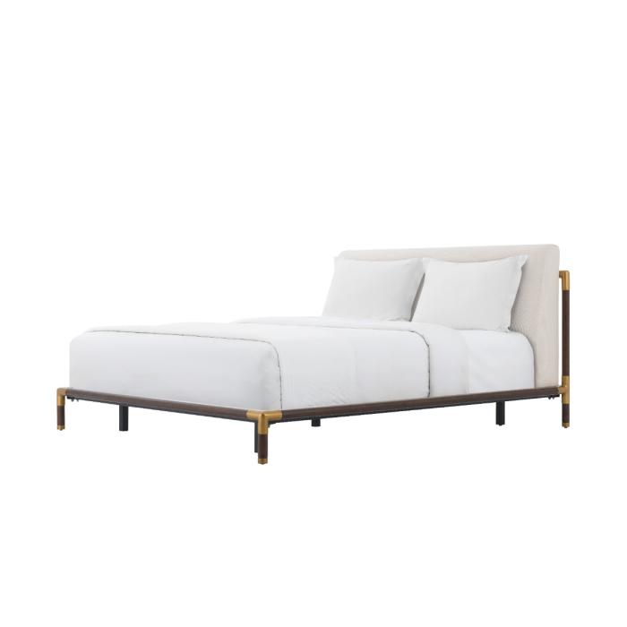 Theodore Alexander Kesden Bed with Upholstered Headboard 2